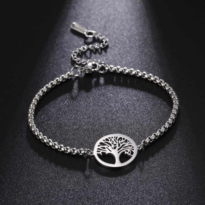 Silver Tree Of Life Bracelet