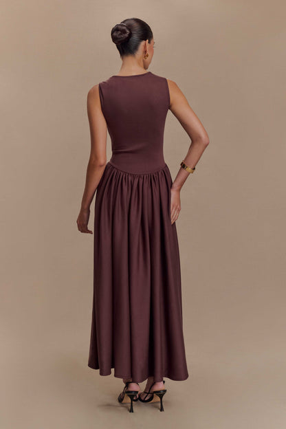 Sharissa — Midi Dress With Sculpted Straps and Comfortable Fit