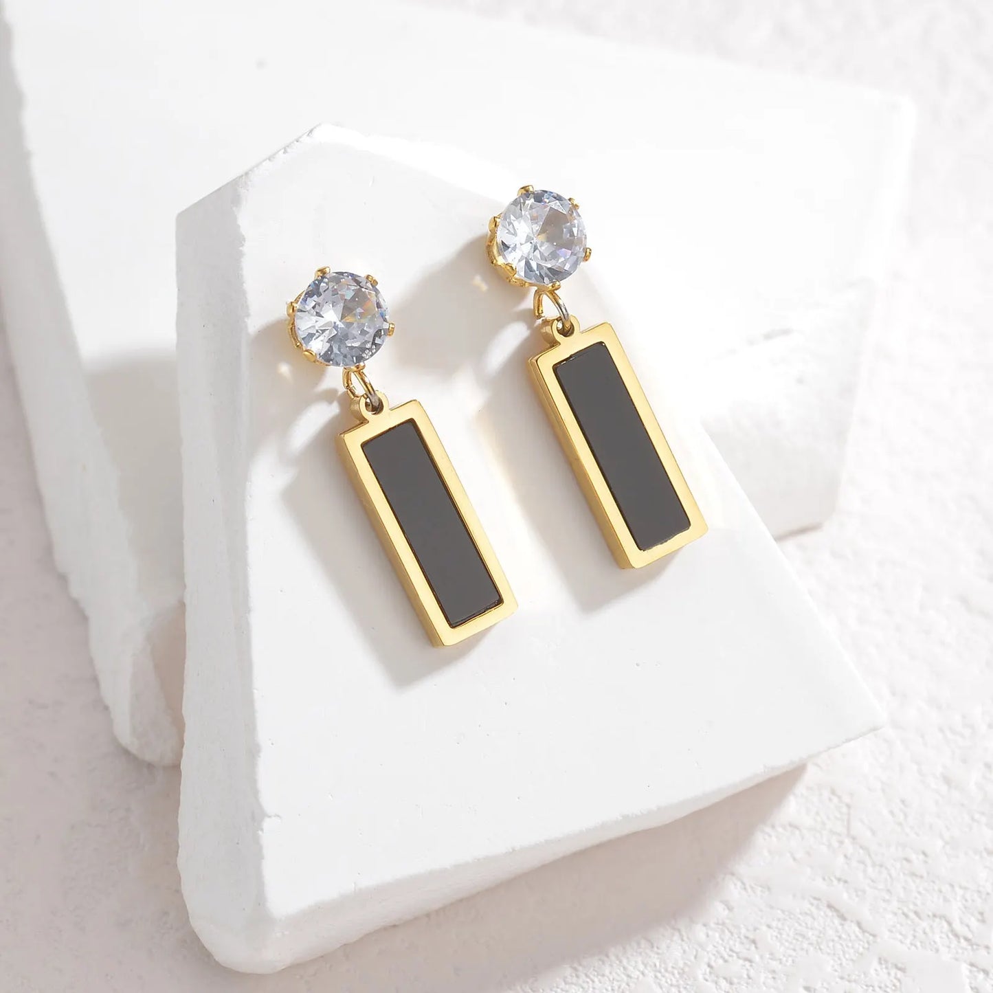 Elegant Crystal Drop Earrings