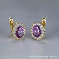 Elegant Amethyst Earrings