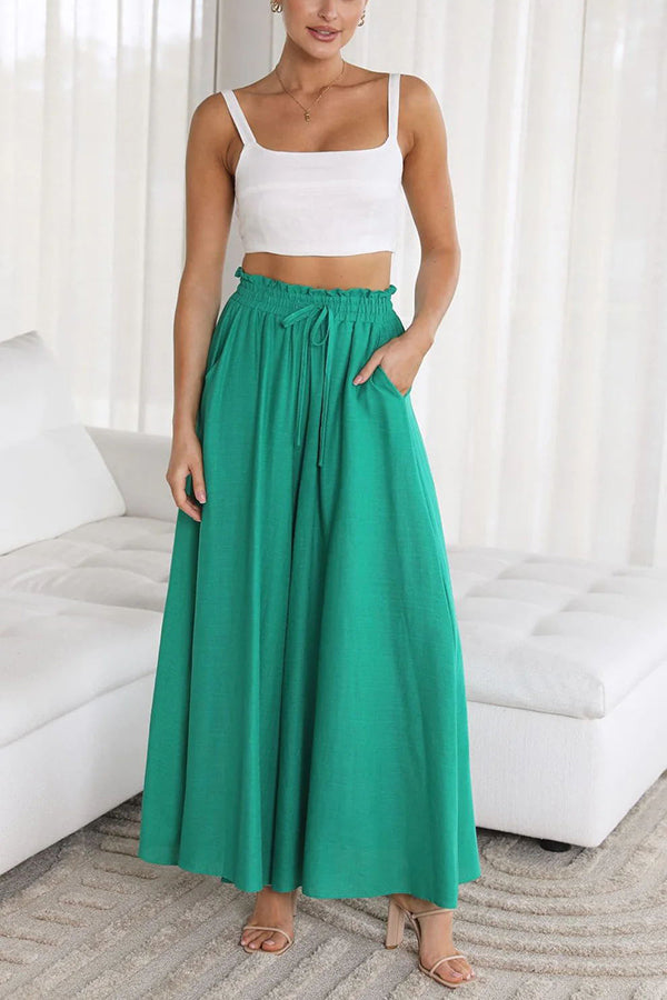 Full of Dreams Pocketed Wide Leg Pants