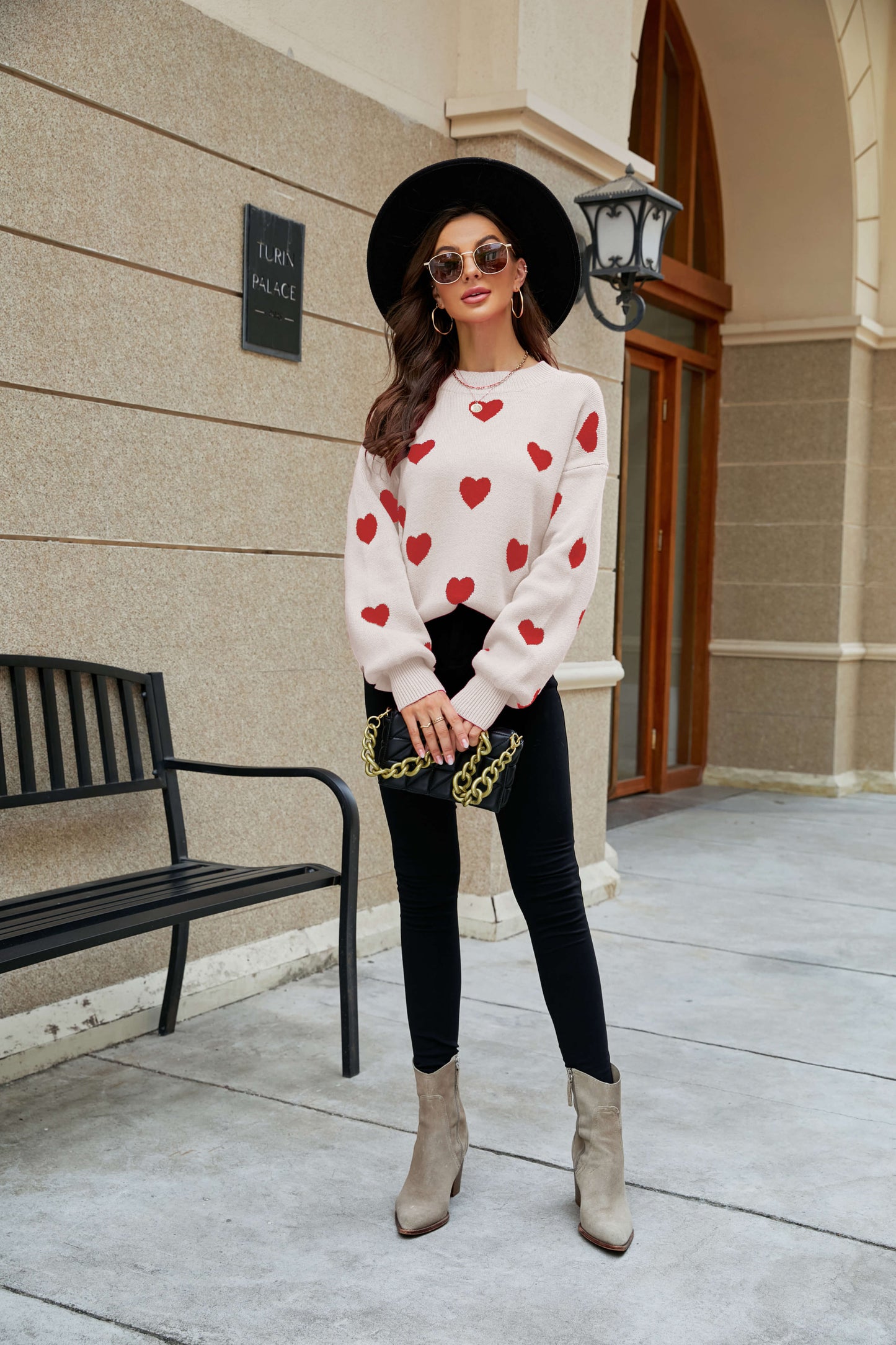 Love Letter Oversized Heart Knit Sweater