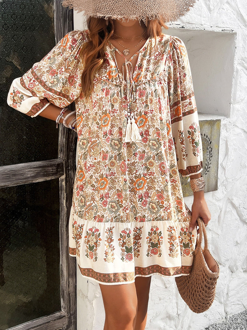 Dannie Mini Dress - Beige