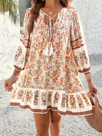 Dannie Mini Dress - Beige