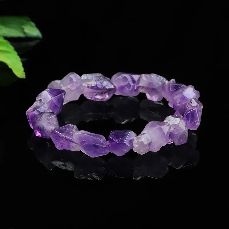 Amethyst Chunk Bracelet