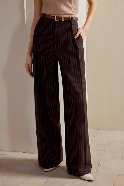 Stripe Wide Leg Pants