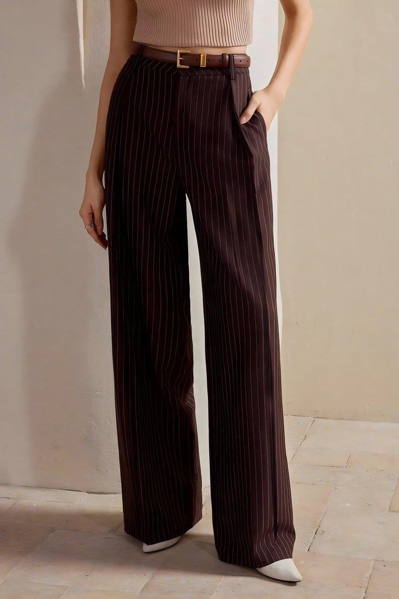 Stripe Wide Leg Pants