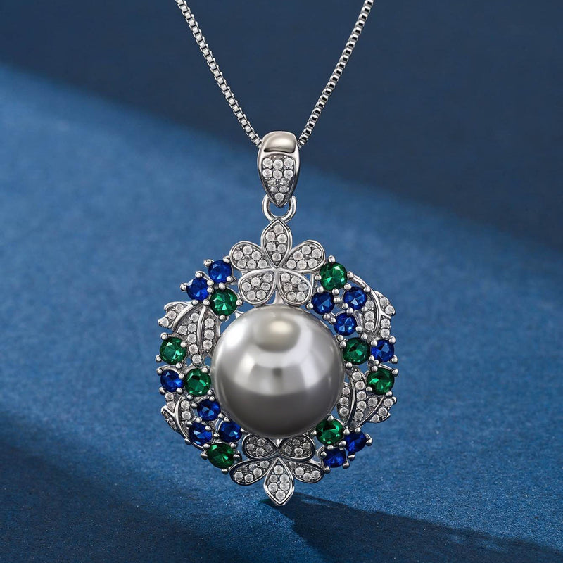 Elegant Pearl Gemstone Necklace