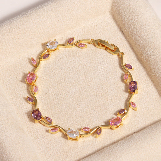 Elegant Amethyst Bracelet