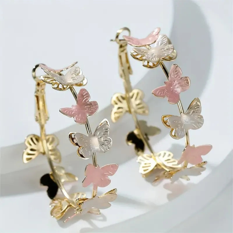 Vintage Butterflies Hoop