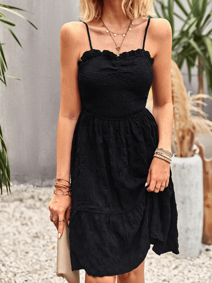 Catrine Singlet Mini Dress - Black