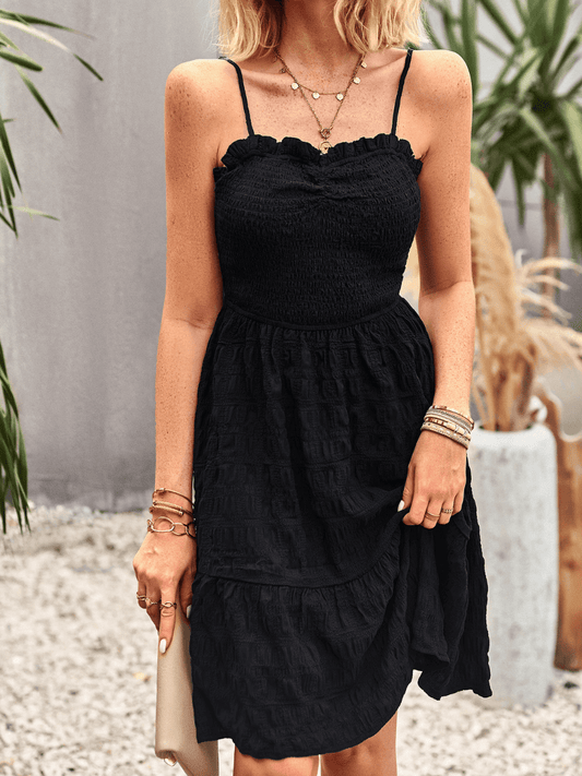 Catrine Singlet Mini Dress - Black