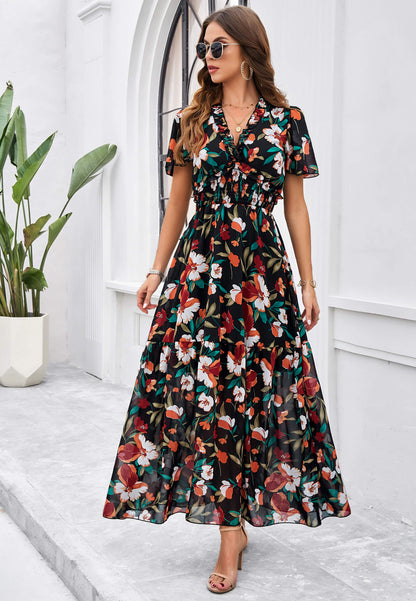 Fiora Maxi Dress - Black