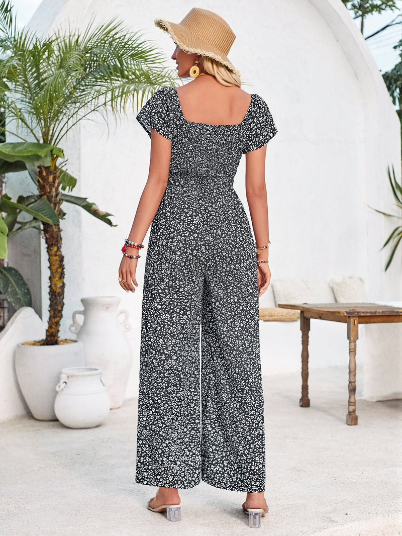 Tammy Off-shoulder Jumpsuit - Black