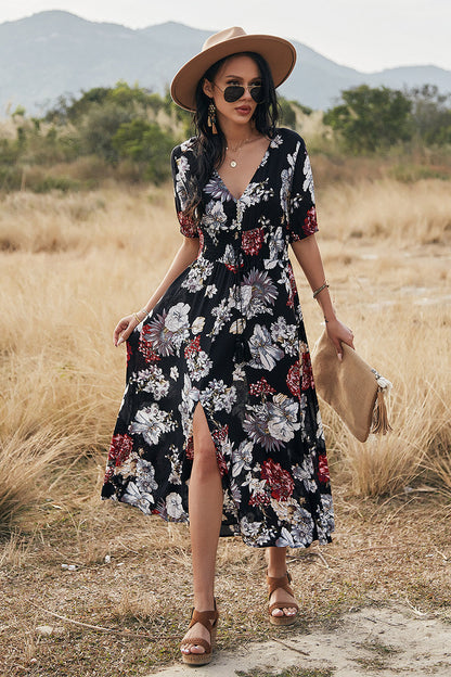 Celestina Print Midi Dress