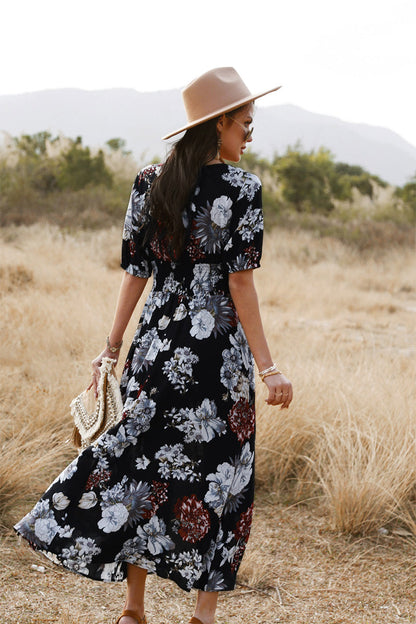 Celestina Print Midi Dress