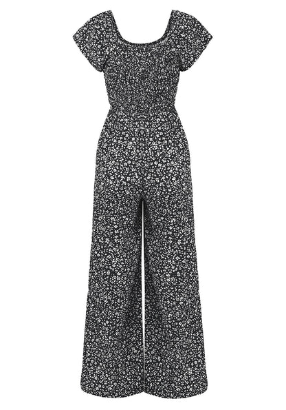 Tammy Off-shoulder Jumpsuit - Black