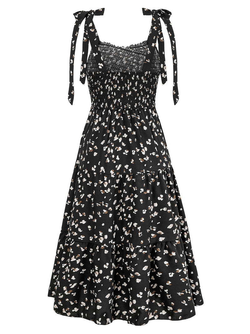 Timeless Beauty Cutout Midi Dress - Black