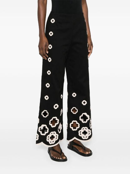 Black 2-piece Set With Lantern Sleeves Shirt & Long Pants