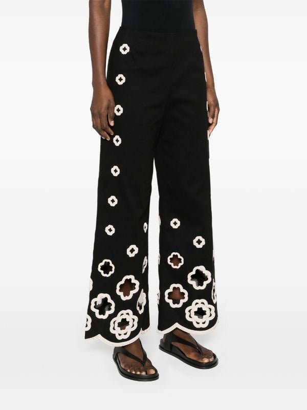 Black 2-piece Set With Lantern Sleeves Shirt & Long Pants