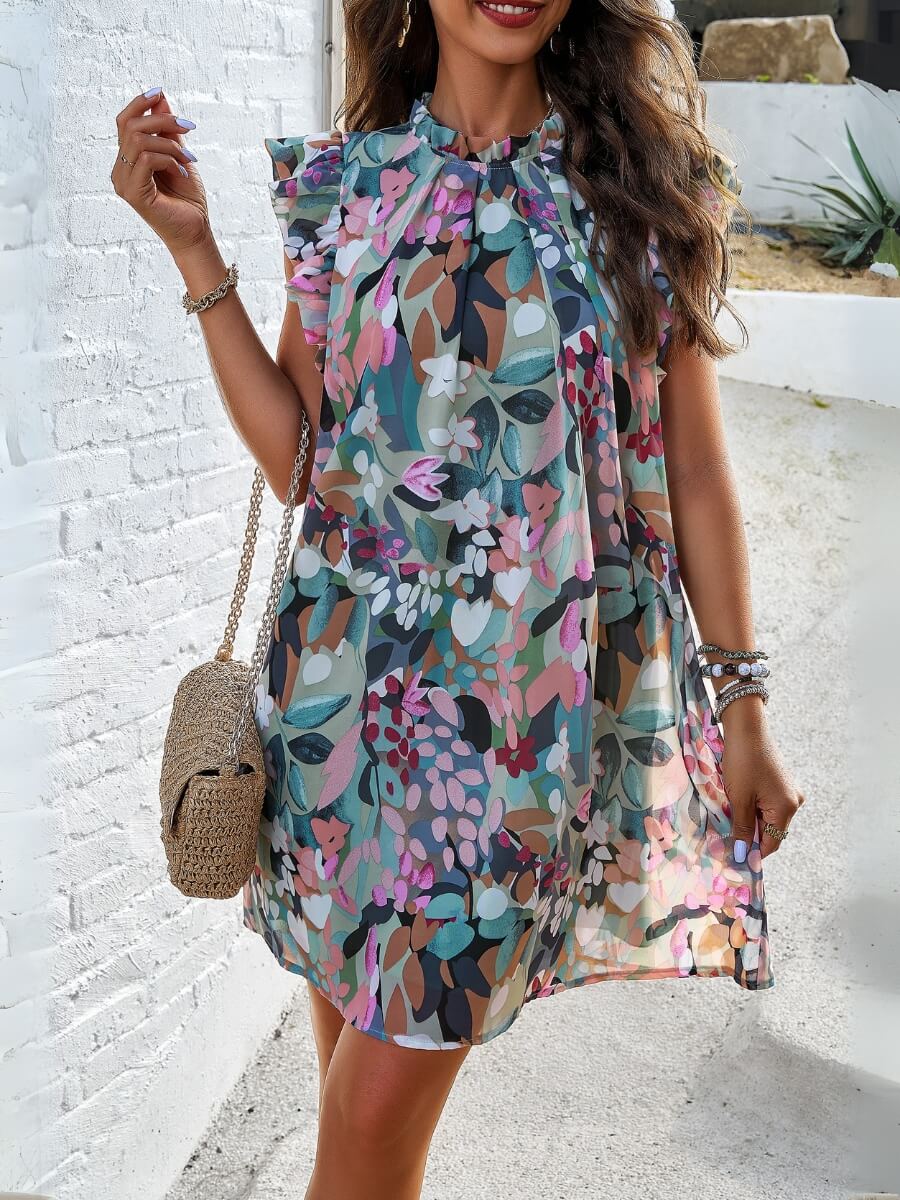 Tinah Ruffle Mini Dress