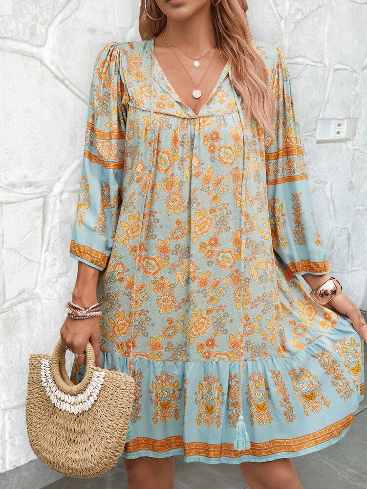 Dannie Mini Dress - Blue