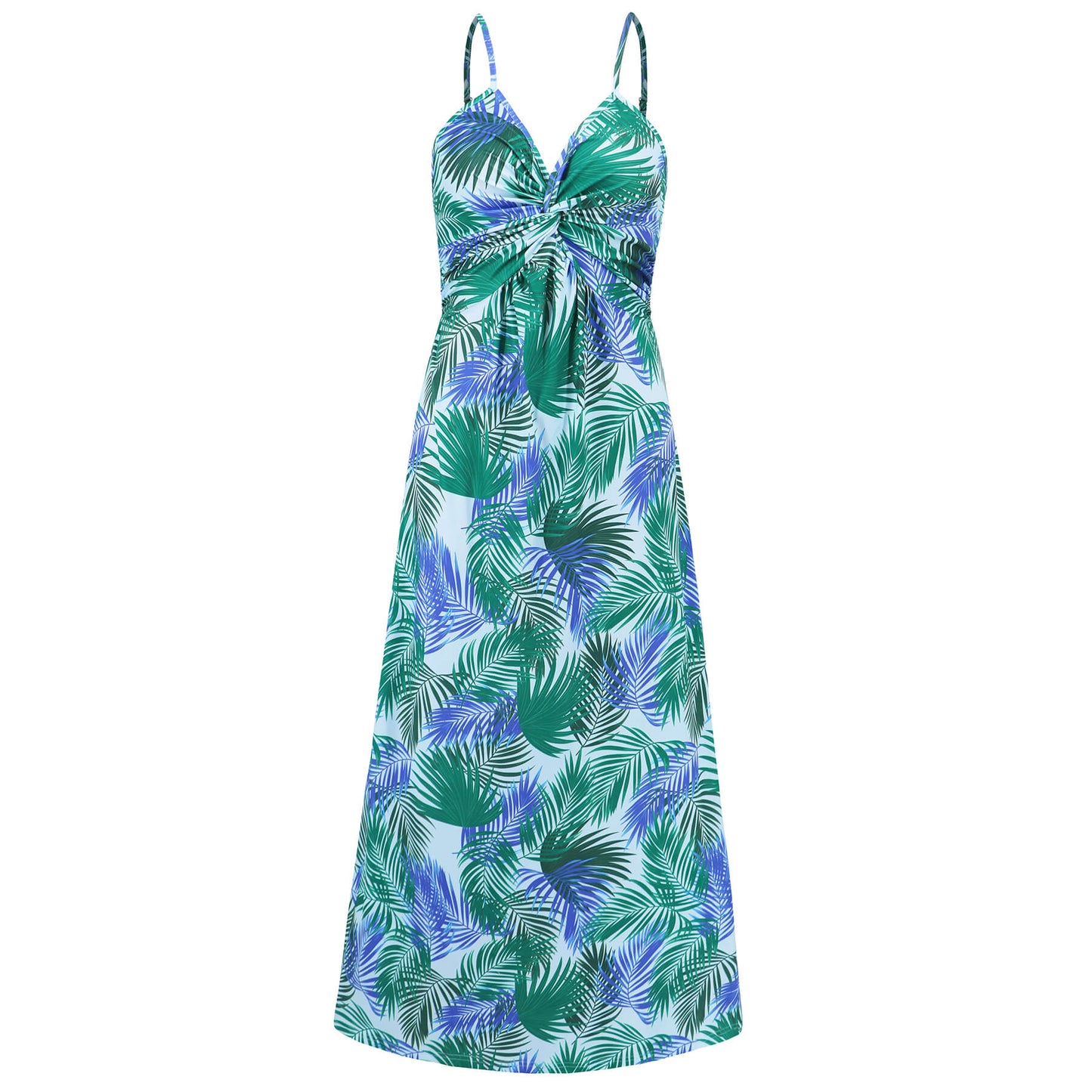 Cynthia V-neck Maxi Dress - Blue
