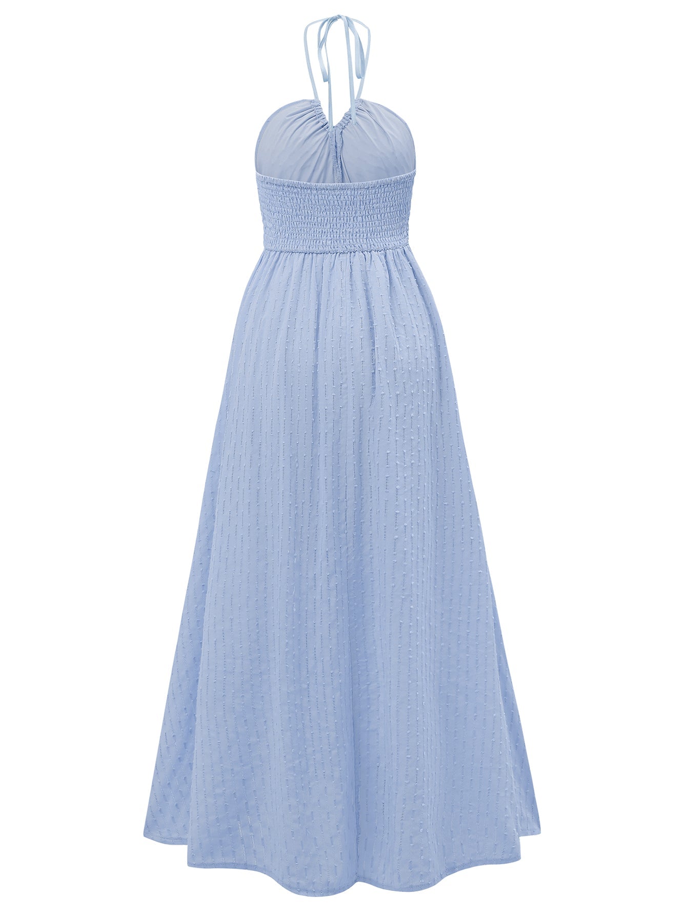 Reservation for Two Halter Maxi Dress - Blue