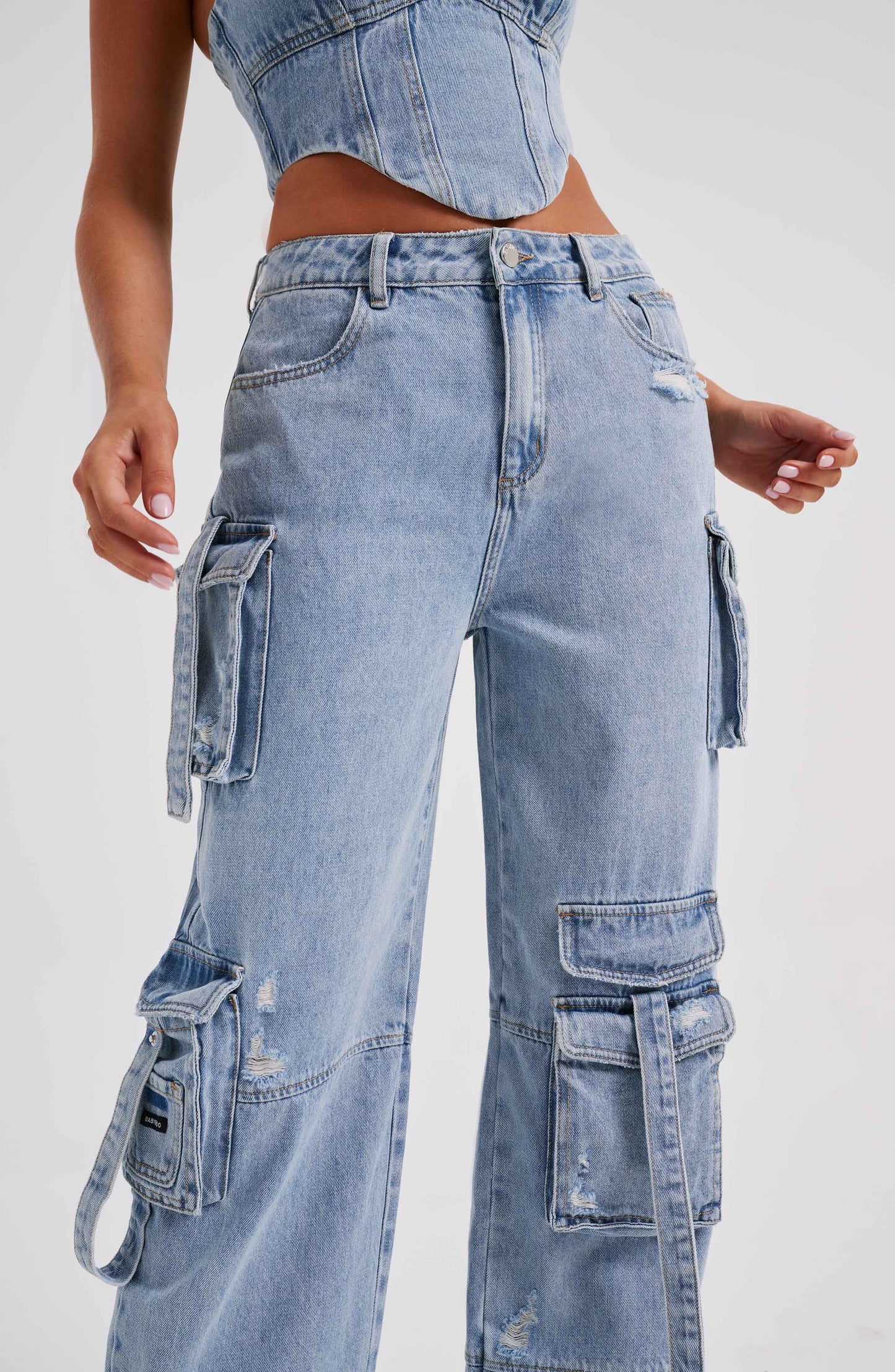 Lucia Cargo Pant - Blue