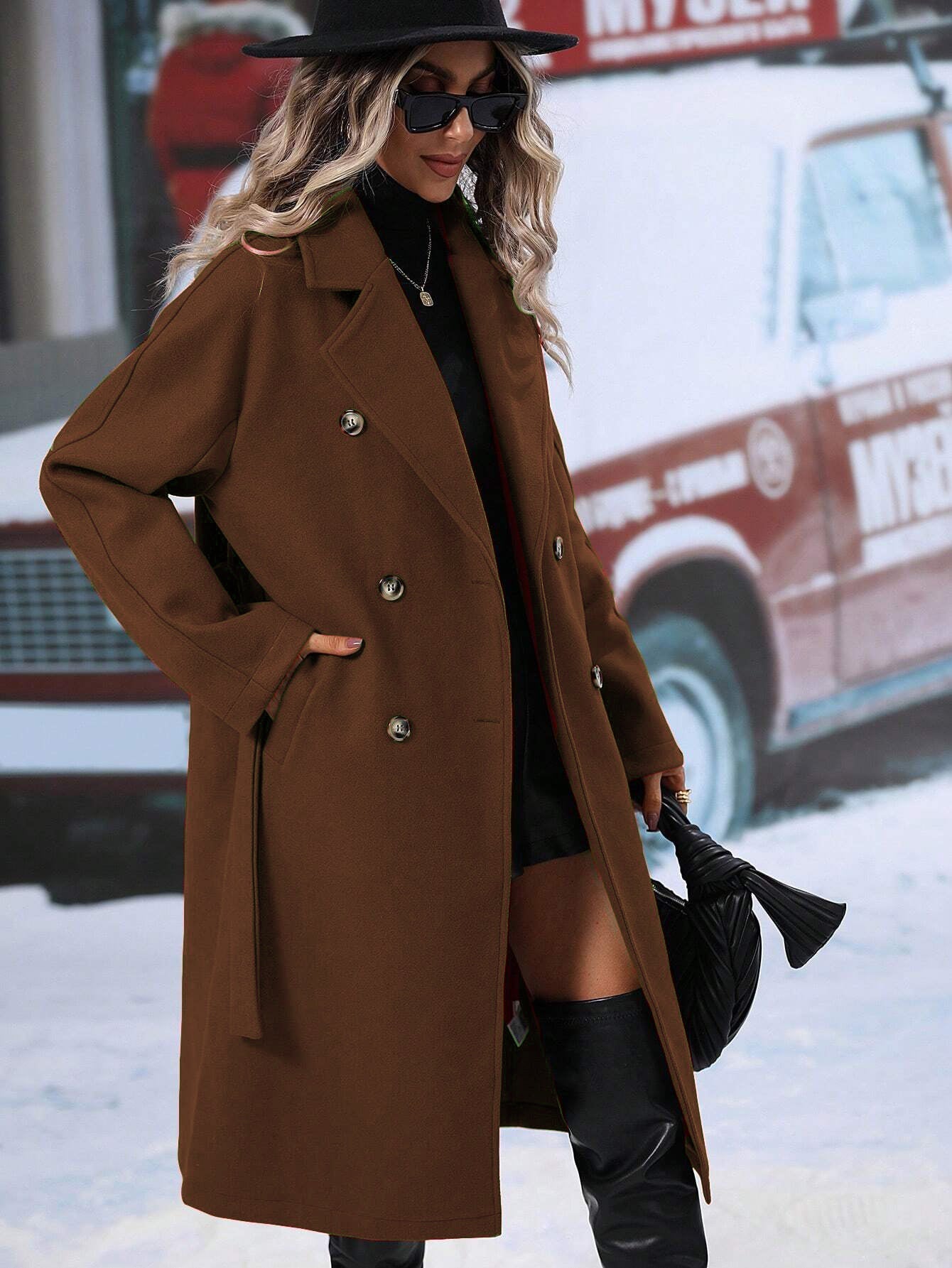 Stroll Along Pocketed Coat