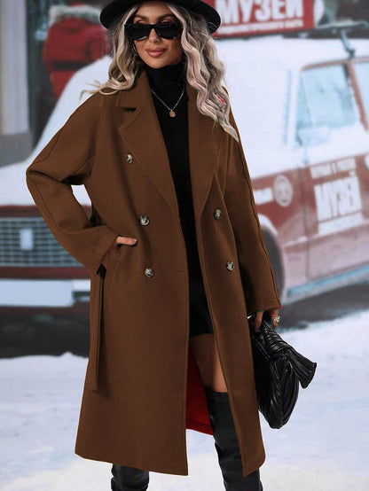 Stroll Along Pocketed Coat