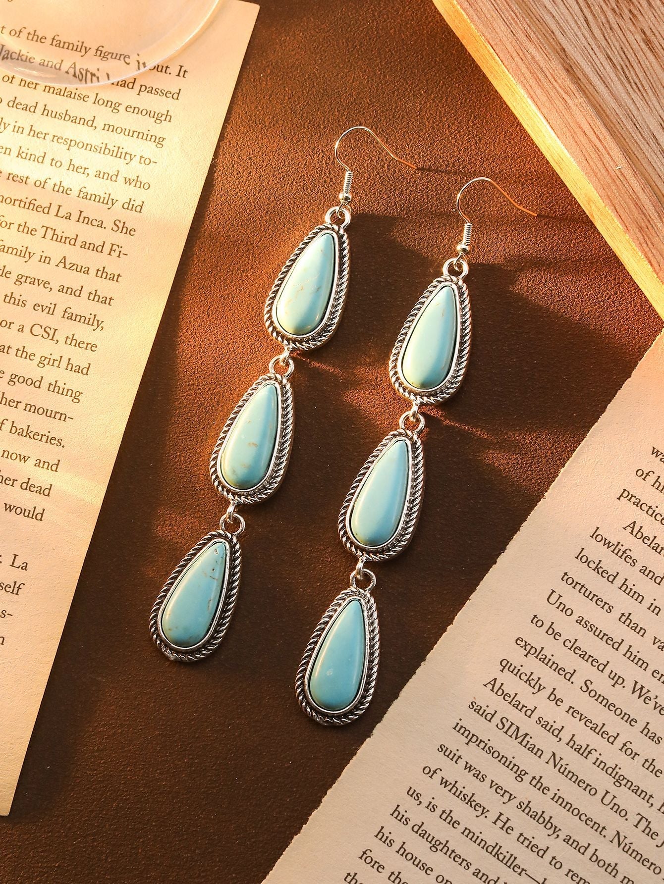 Vintage Larimar Earrings