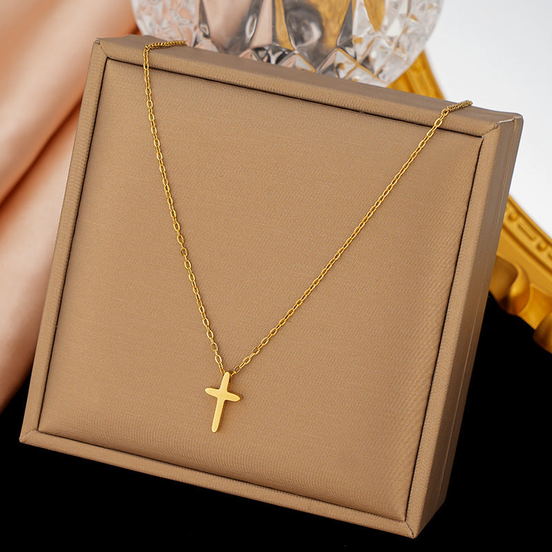 Classic Gold Cross Necklace