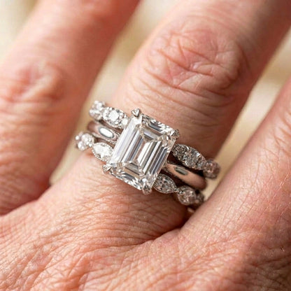 A Vintage Silver Bright Layer Ring