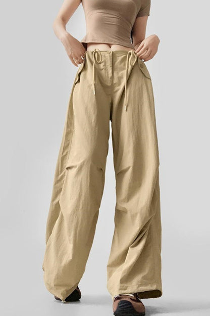 Cargo Wide Leg Relaxed Pants