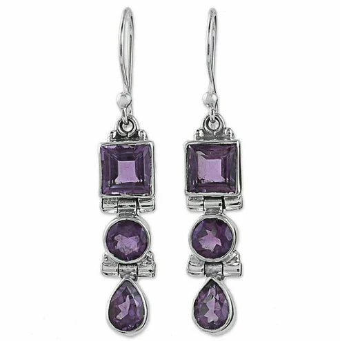 Elegant Amethyst Earrings