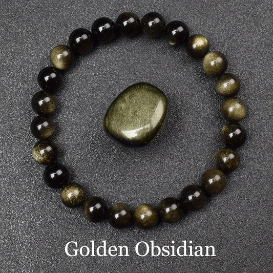 Golden Obsidian Beaded