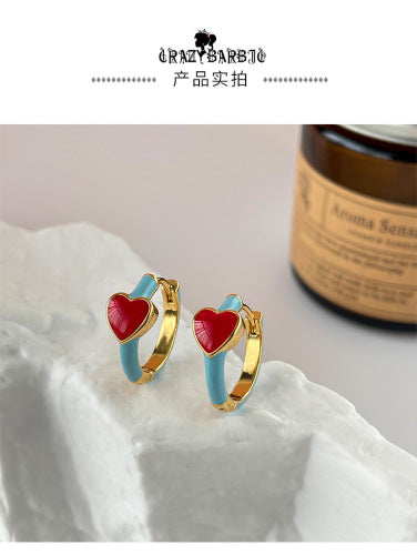 Romantic Red Heart Earrings