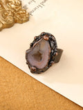 Vintage Agate Geode Ring