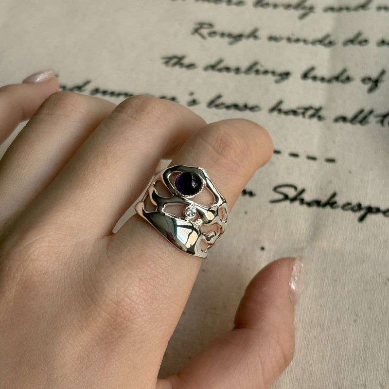 Statement Amethyst Ring
