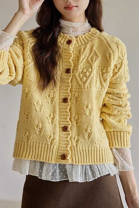 Crochet Knit Cardigan
