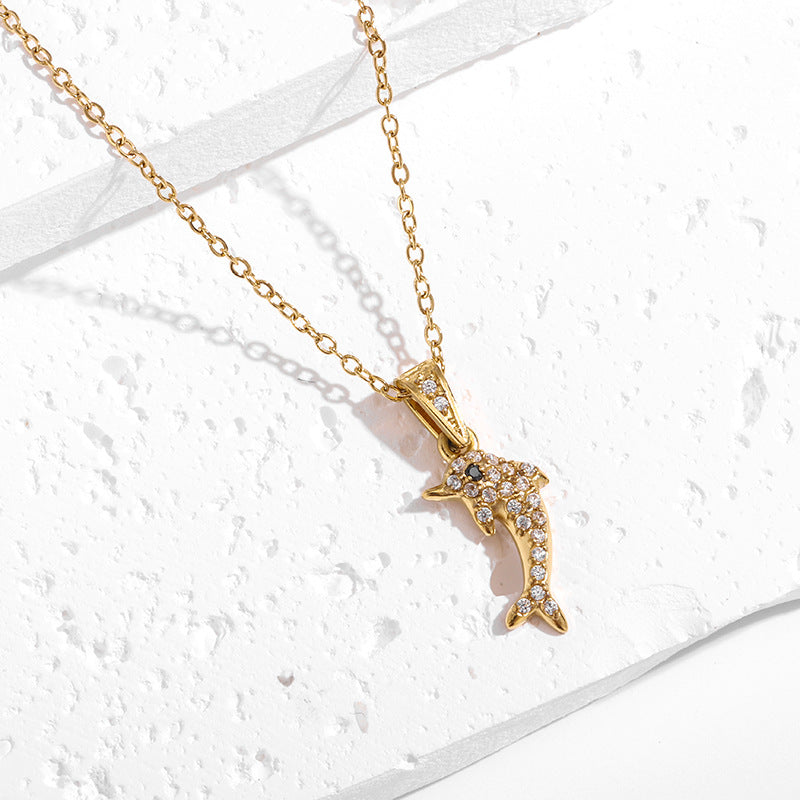 Elegant Dolphin Necklace