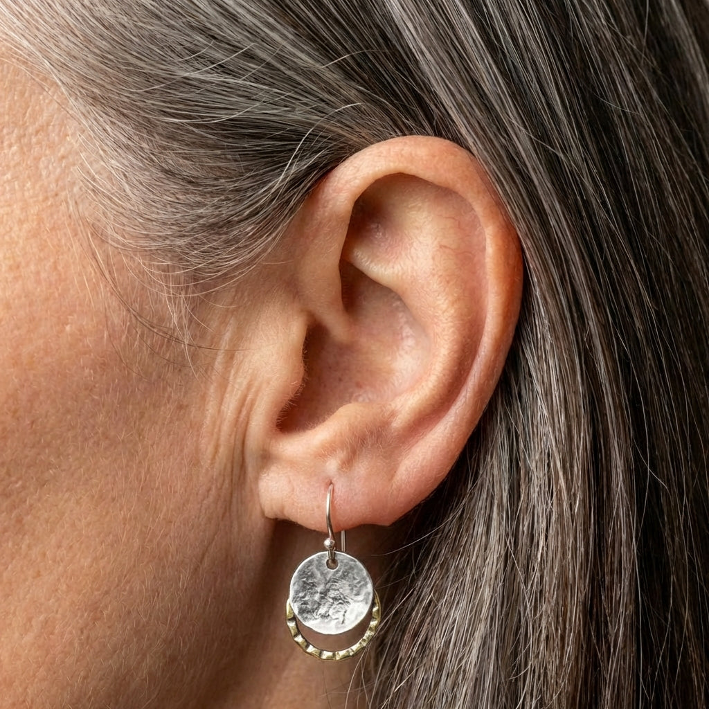 Vintage Gold & Silver Plate Earrings