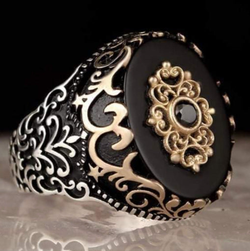 Ornate Onyx Ring