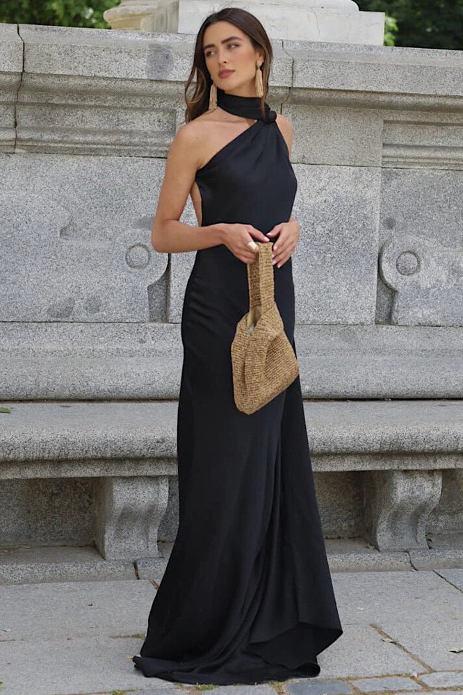 Simple Tie Strap Maxi Dress