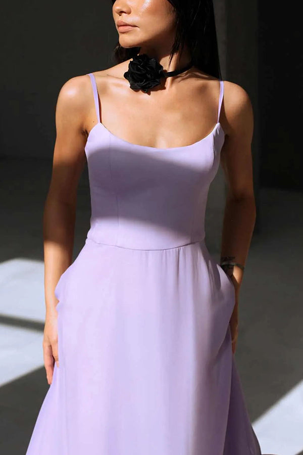 ' Camisole Waist Cinching Charm Multi-color Banquet Party Midi Skirt