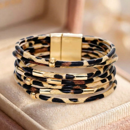 Wide Boho Multilayer Wrap Bracelet