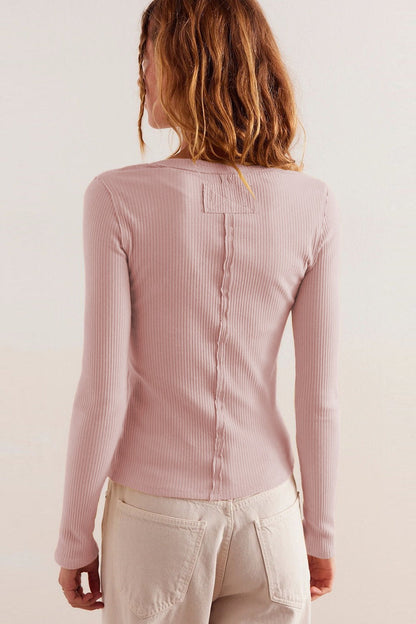 Color Ribbed Cardigan