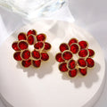 Statement Ruby Earrings