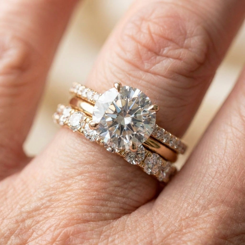 Vintage Bright Elegant Ring Set